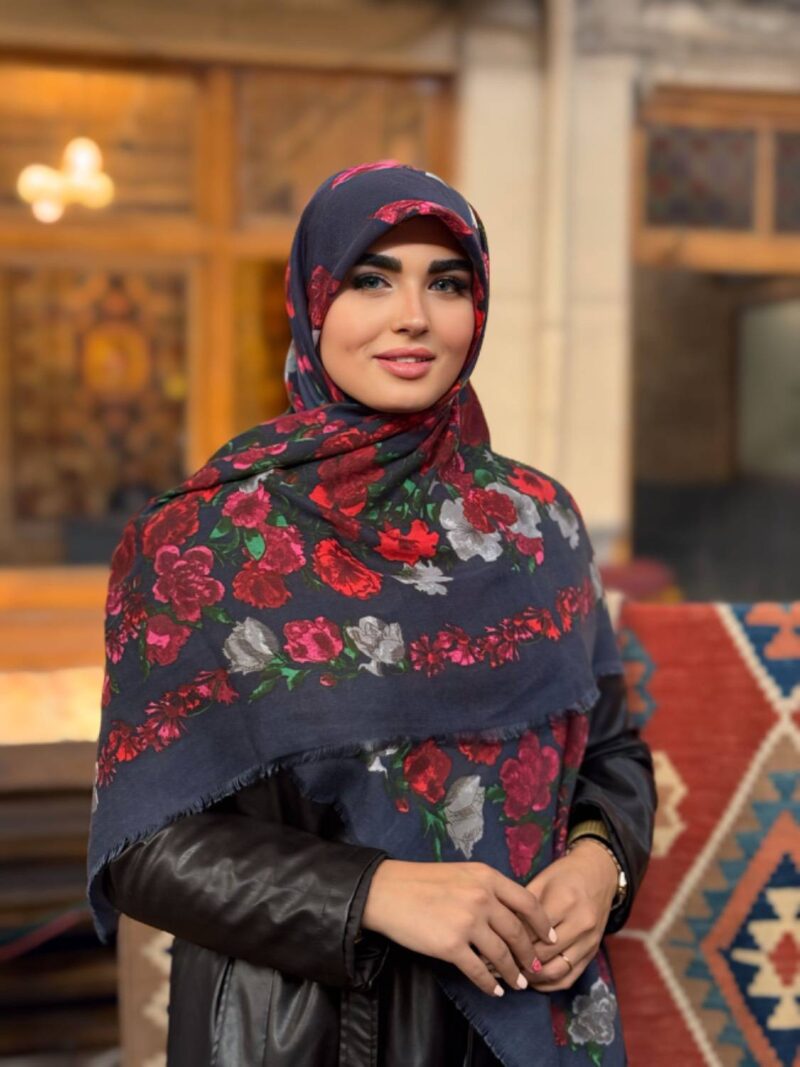 روسری رنگی طرح دار کد 16564 - Image 1