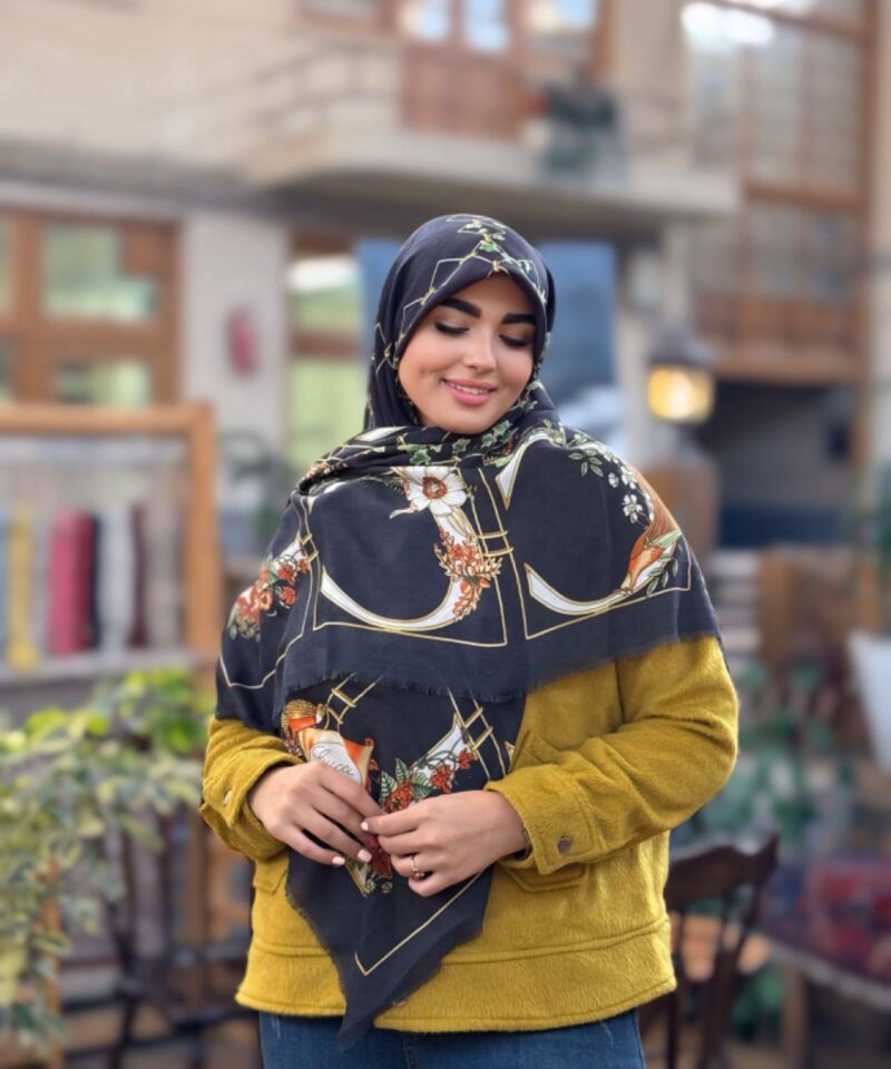 روسری رنگی طرح دار کد 16565 - Image 1