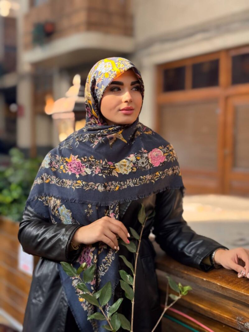 روسری رنگی طرح دار کد 16569 - Image 1