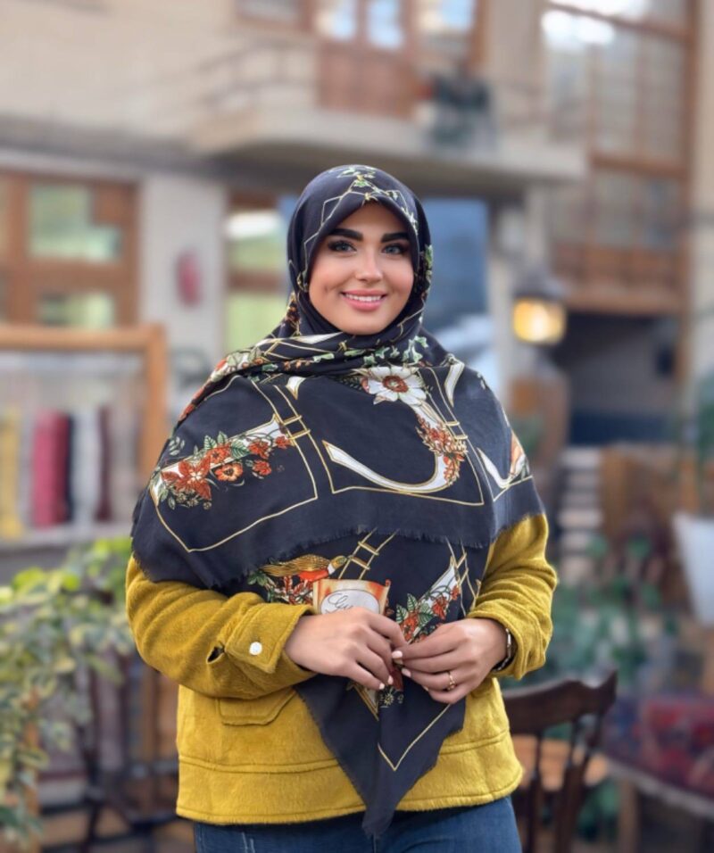 روسری رنگی طرح دار کد 16570 - Image 1