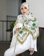 روسری رنگی طرح دار کد 16578 - Image 2