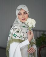 روسری رنگی طرح دار کد 16578