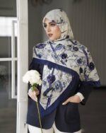 روسری رنگی طرح دار کد 16579