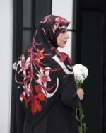 روسری رنگی طرح دار کد 16584 - Image 2