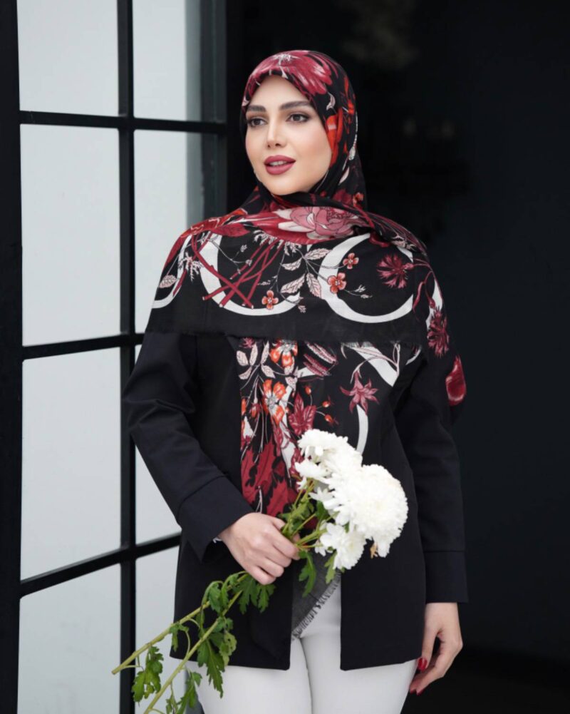 روسری رنگی طرح دار کد 16584 - Image 1