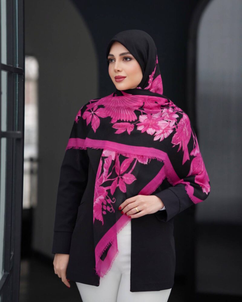 روسری رنگی طرح دار کد 16588 - Image 1