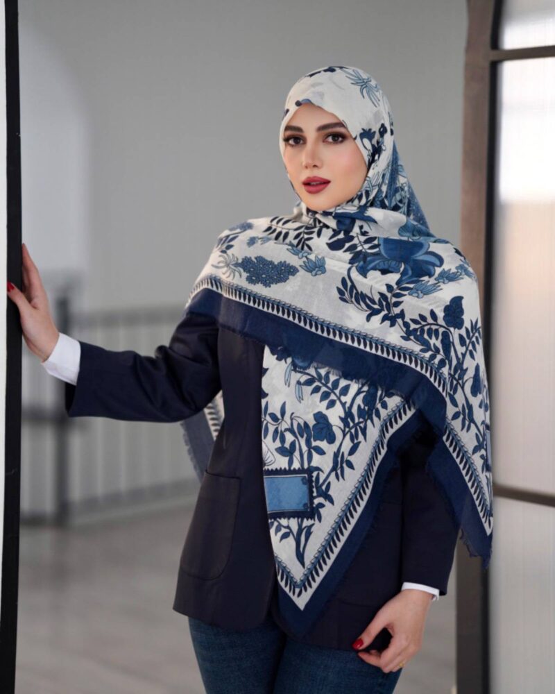روسری رنگی طرح دار کد 16591 - Image 1