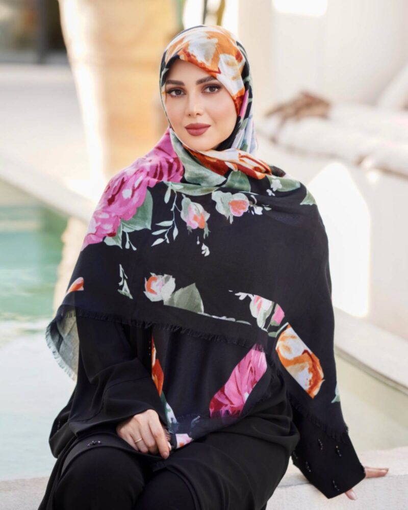 روسری رنگی طرح دار کد 16592 - Image 1