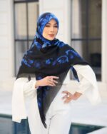 روسری رنگی طرح دار کد 16602