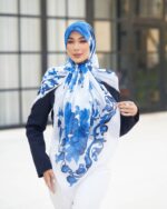 روسری رنگی طرح دار کد 16605
