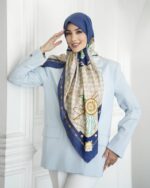 روسری رنگی طرح دار کد 16621
