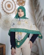 روسری رنگی طرح دار کد 16622