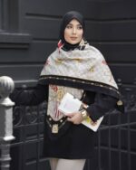 روسری رنگی طرح دار کد 16623