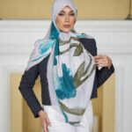 روسری رنگی طرح دار کد 16632
