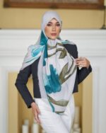 روسری رنگی طرح دار کد 16632