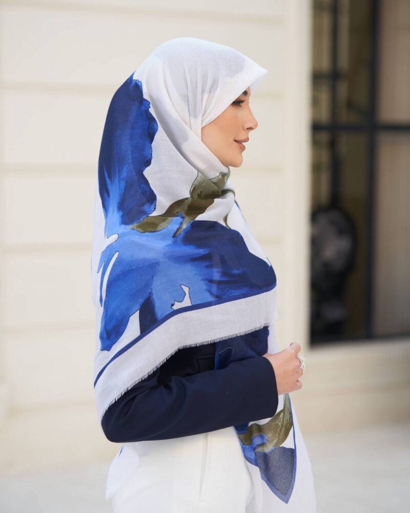 روسری رنگی طرح دار کد 16633 - Image 3