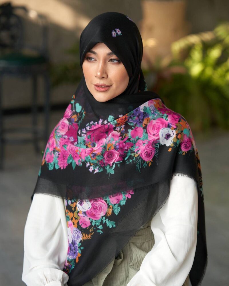 روسری رنگی طرح دار کد 16634 - Image 2