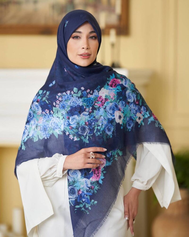 روسری رنگی طرح دار کد 16635 - Image 1