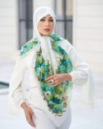 روسری رنگی طرح دار کد 16636