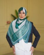 روسری رنگی طرح دار کد 16637