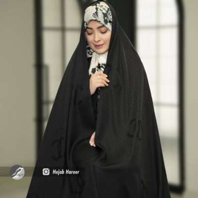 چادر مشکی طرح دار کره ای کد 17218