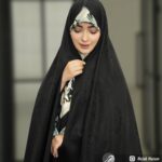 چادر مشکی طرح دار کره ای کد 17219