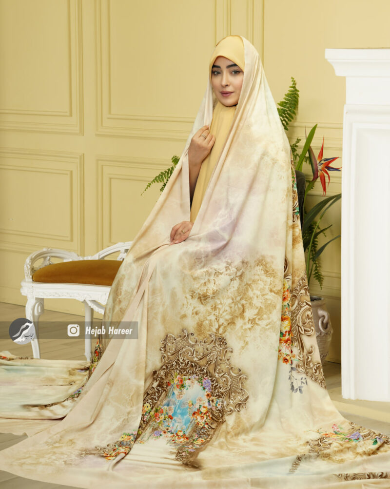 17250-2 چادر رنگی کرپ کلارنز کد 17250 - Image 1