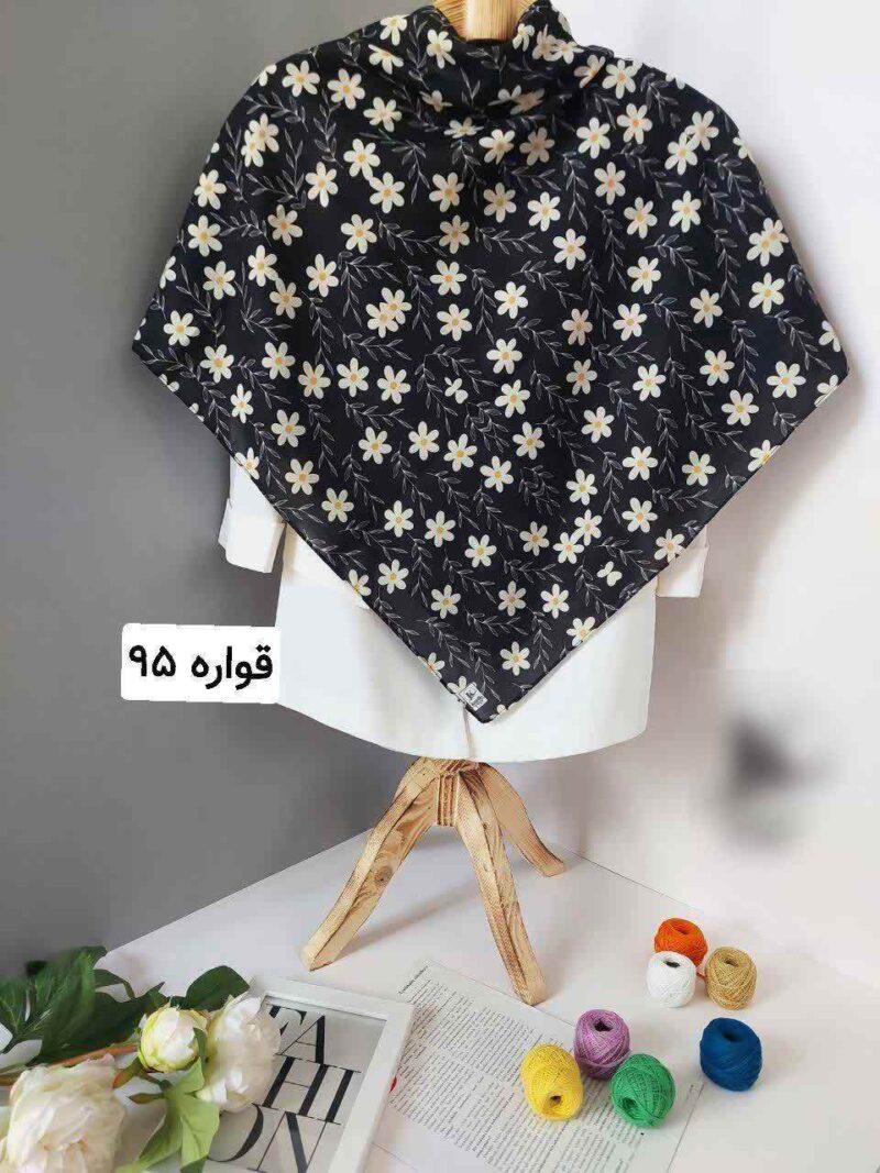روسری رنگی طرح دار کد 17280 - Image 7