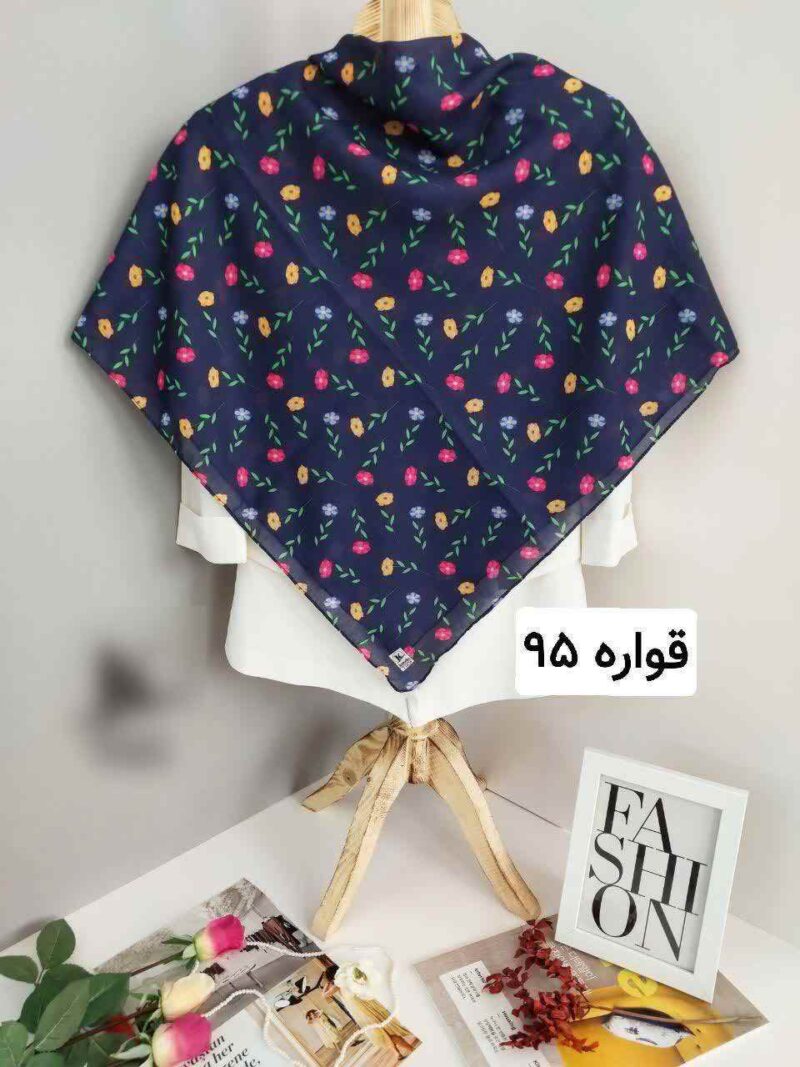 روسری رنگی طرح دار کد 17280 - Image 2
