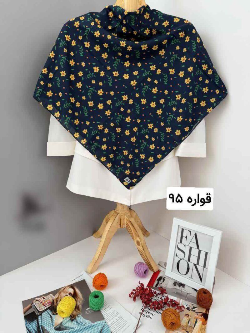 روسری رنگی طرح دار کد 17280 - Image 9