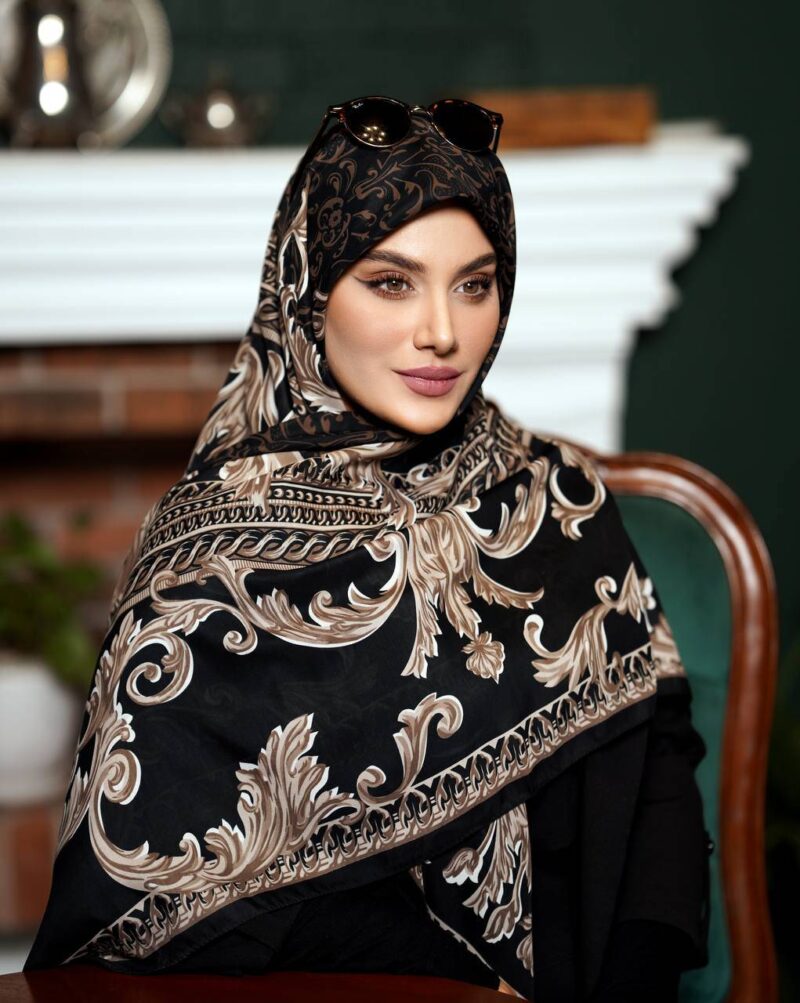 روسری رنگی طرح دار کد 17270 - Image 1