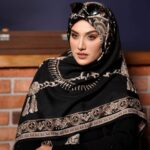 روسری رنگی طرح دار کد 17274