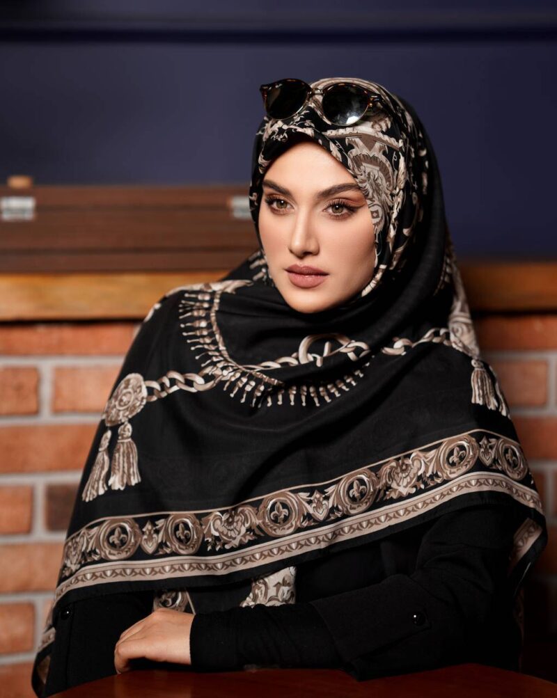 روسری رنگی طرح دار کد 17274 - Image 1