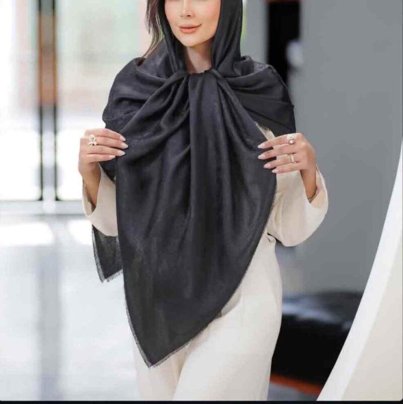 روسری رنگی طرح دار کد 17283 - Image 4