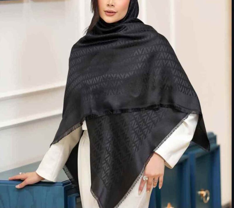 روسری رنگی طرح دار کد 17283 - Image 8