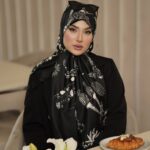 روسری رنگی طرح دار کد 17285