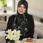 روسری رنگی طرح دار کد 17286