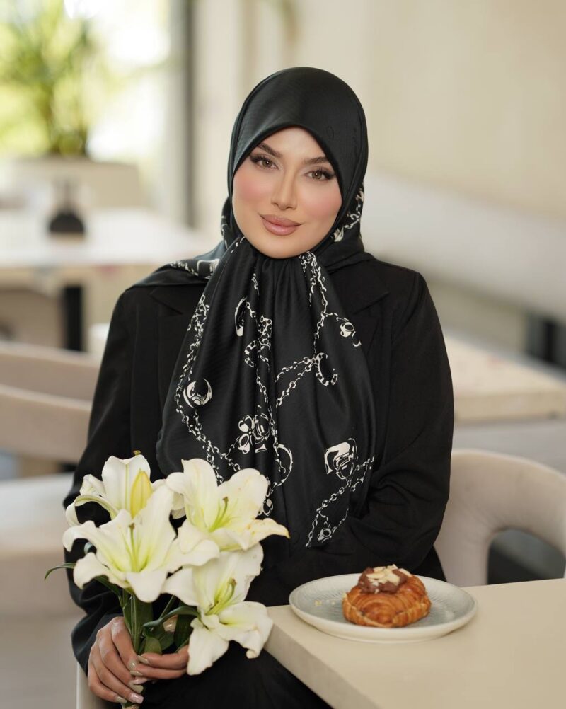 روسری رنگی طرح دار کد 17286 - Image 1