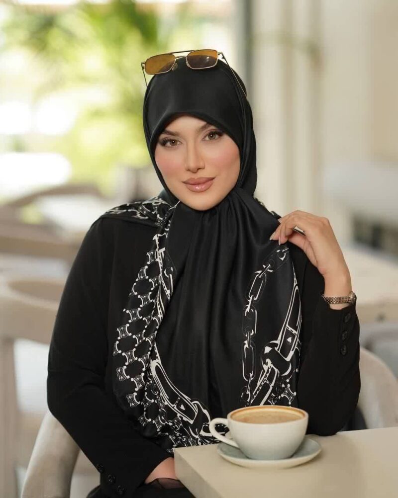روسری رنگی طرح دار کد 17306 - Image 1