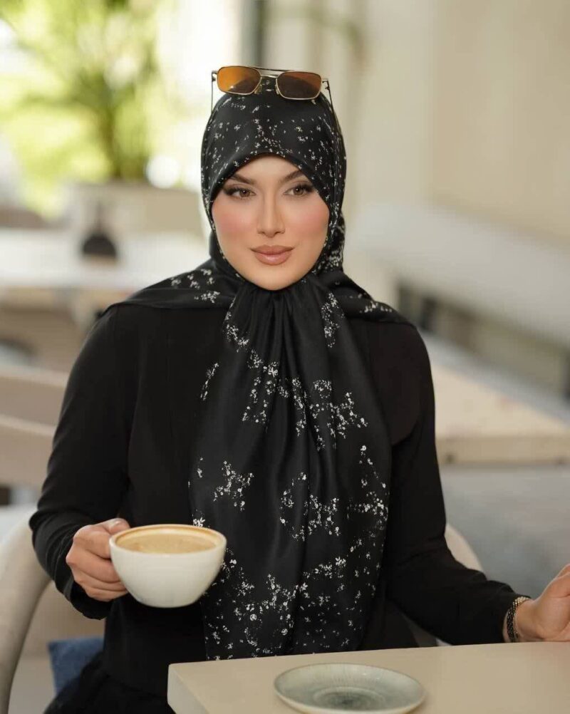 17307 روسری رنگی طرح دار کد 17307 - Image 1