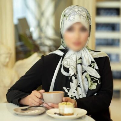روسری رنگی طرح دار کد 17312