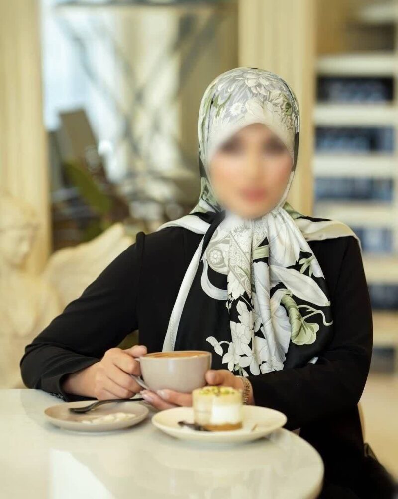 17312 روسری رنگی طرح دار کد 17312 - Image 1