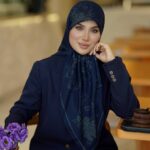 روسری رنگی طرح دار کد 17423