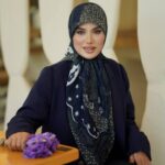 روسری رنگی طرح دار کد 17421