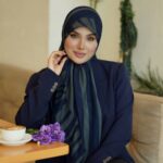 روسری رنگی طرح دار کد 17419