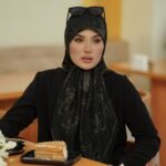 روسری رنگی طرح دار کد 17417