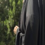 چادر مشکی طرح دار کره ای کد 17407