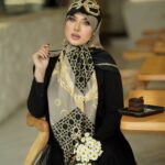 روسری رنگی طرح دار کد 17415