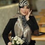 روسری رنگی طرح دار کد 17410
