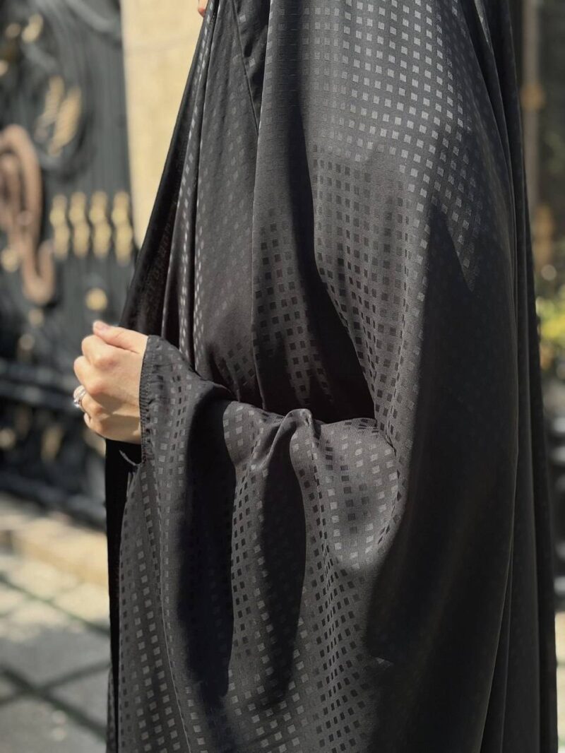 چادر مشکی طرح دار کره ای کد 17407 - Image 2